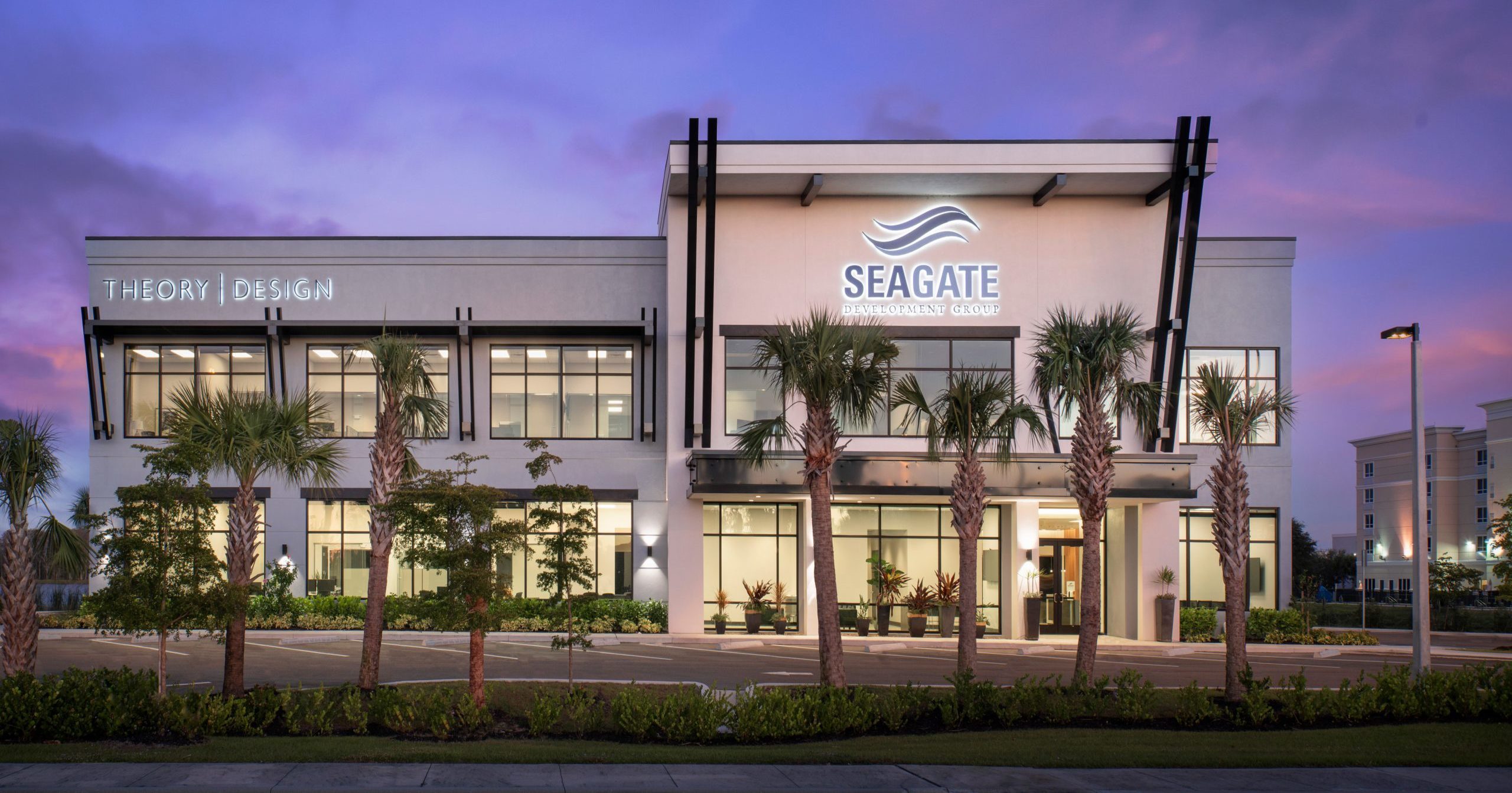 Seagate Office Front Dusk e1655084077767