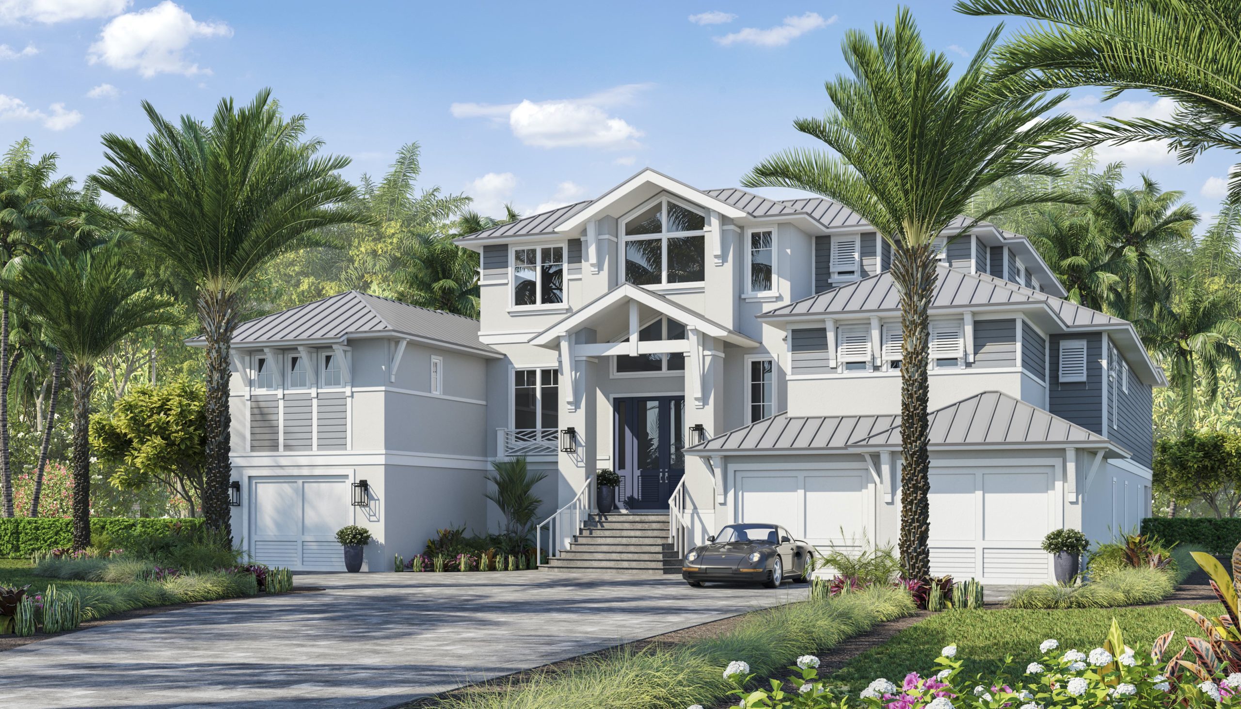 Sunny Isles Front Exterior Rendering